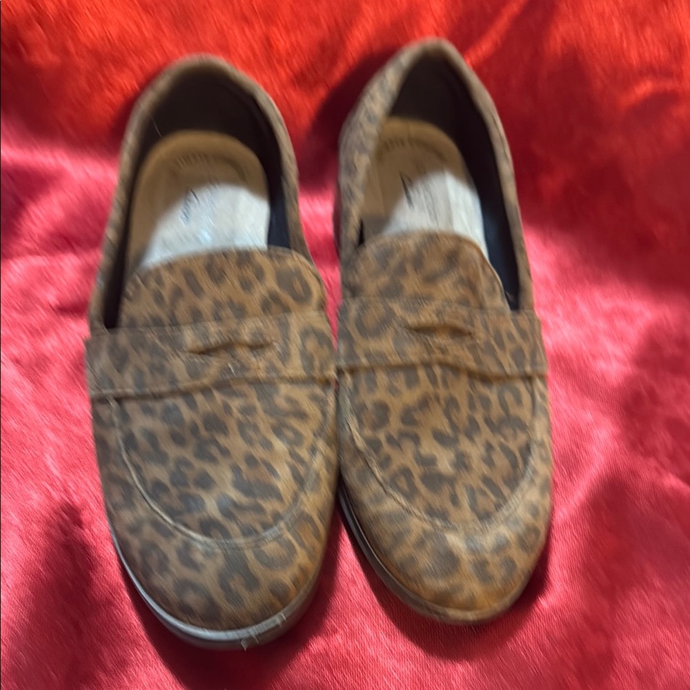Leopard Print Loafers